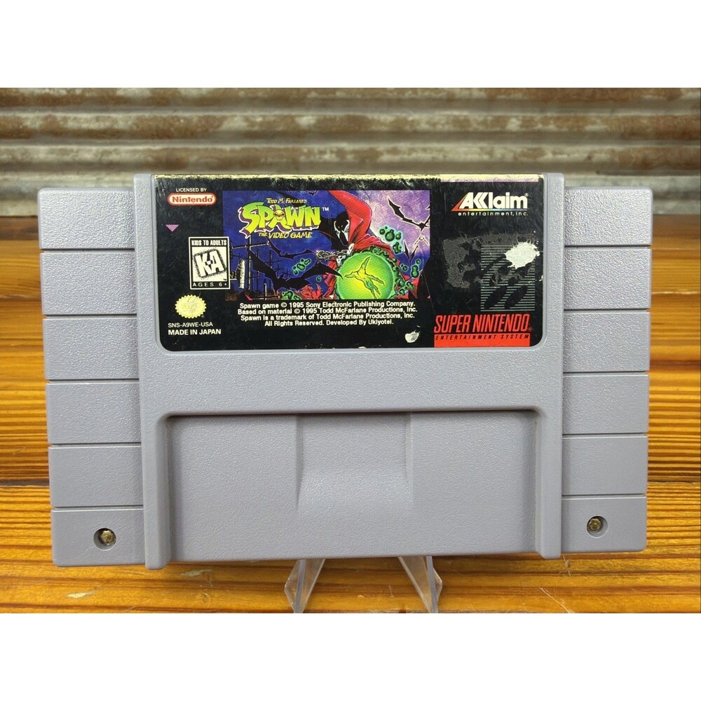 Todd McFarlane's Spawn: The Video Game Super Nintendo Tested & Working